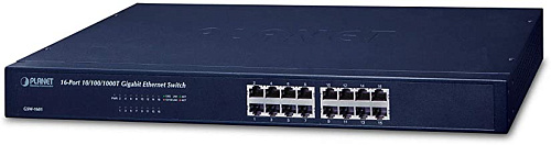 Коммутатор Planet коммутатор/ 16-Port 10/100/1000Mbps Gigabit Ethernet Switch