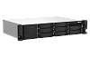система хранения данных qnap smb 2u/8bay qc 2,2ghzcpu/4gb(upto64gb)/upto 20hdd with tl-r1200s-rp /sata(3,5'' 2,5")/ 4xusb3.2/2xexp.slot/2x2,5gb/iscsi/