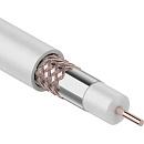 PROconnect (01-2206) Кабель коаксиальный RG-6U, 75Ом, Cu/Al/Cu, 48%, 100м, INDOOR, белый