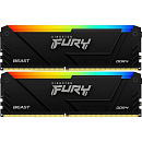 Модуль памяти Kingston 32GB DDR4 3200MHz DIMM FURY Beast Black RGB XMP kit 2x16Gb, CL16, 288-pin 1.35V Non-ECC