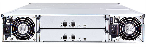 Infortrend 2U/12bay dual controller 4x 12GbSAS ports, 2x(PSU+FAN module), 12xGS drive trays, 2x 12G to 12G SAScables for 12G storage or expansion encl