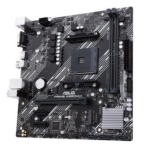 Материнская плата ASUS PRIME A520M-K AM4 mATX 2xDDR4 PCI-Ex16 2xPCI-Ex1 M.2 HDMI VGA GLAN {10}