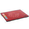 Подставка для ноутбука/ STM Laptop Cooling IP5 Red (15,6", 1x(160x160), 2xUSB, 4 LED backlight, Black plastic+metal mech)