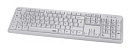 Клавиатура Hama Verano белый USB slim