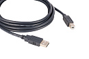 Кабель [96-0215015] Kramer Electronics [C-USB/AB-15] USB-A 2.0 вилка- USB-B вилка, 4,6 м