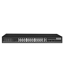PoE Коммутатор OSNOVO SW-62422(400W) PoE коммутатор Fast Ethernet на 24 x RJ45 портов + 2 x GE Combo uplink порта. Порты: 2 x FE (10/100Base-T) с PoE