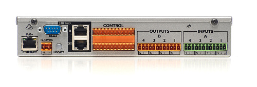 Аудиопроцессор [BSSBLU50-M-EU] BSS [BLU-50 (EU)] (BLU Link) вх./вых (аналог): 4 х 4 (Phoenix). BLU link (2xRJ45). RS232. 48 CH (Digital Audio Bus). GP