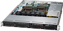 Корпус SUPERMICRO SuperChassis 1U 815TQ-R654CB/ no HDD(4)LFF/ 1xFH/ 2x650W DC