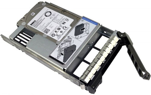 Жесткий диск DELL 1.2Тб САС 10K 2.5" в салазках 3.5" для серверов 1.2TB SAS 10K 12Gbps 512n 2.5 in in 3.5 HYB CARR,14G,CusKit