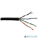 Кабель информационный Lanmaster LAN-5EUTP-OUT кат.5е U/UTP не экранированный 4X2X24AWG PE внешний 305м черный