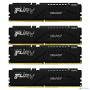Память оперативная/ Kingston 64GB 6000MT/s DDR5 CL40 DIMM (Kit of 4) FURY Beast Black XMP