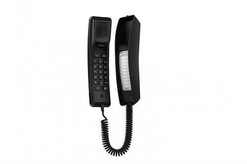 sip-телефон fanvil h2u, 2 sip-акк., poe, 1x100 mbps, чёрный, 1 прог. клав.