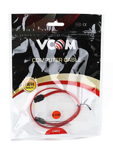 Кабель/ Кабель SATA интерфейсный 45/50см VCOM <VHC7660>