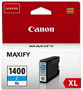 Картридж струйный Canon PGI-1400XLC 9202B001 голубой (1200стр.) для Canon Maxify МВ2040/2340