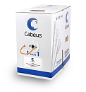 Кабель витая пара экранированная FTP (F/UTP), категория 5e Cabeus FTP-4P-Cat.5e-SOLID-LSZH Кабель витая пара экранированная FTP (F/UTP), категория 5e,