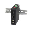 Медиаконвертер OSNOVO OMC-1000-11BX-I Промышленный компактный медиаконвертер Gigabit Ethernet с поддержкой PoE BT до 90W. Порты: 1 x GE (10/100/1000Ba