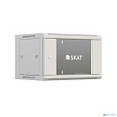 БАСТИОН SKAT TB-12W660GF Шкаф настенный телекоммуникационный 12U 600х600х635мм, дверь стеклянная {4422} {1.5 года гарантия}