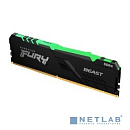 Kingston DDR4 DIMM 8GB KF432C16BBA/8 PC4-25600, 3200MHz, CL16, RGB