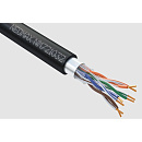 Кабель NEOMAX [NM721032-P] F/UTP cat.5e 4x2x0.46, 25 AWG, медь, внешний, PE, 305м, черный; Fluke Tested
