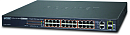 Коммутатор Planet 24-Port 10/100TX 802.3at High Power POE + 2-Port Gigabit TP/SFP Combo Managed Ethernet Switch (420W)