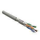 Кабель информационный Hyperline UFTP4R-C6A-S23-IN-LSLTX-GY-305 кат.6A U/FTP 4X2X23AWG нг(А)-LSLTx внутренний 305м серый