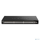 D-Link DGS-1520-52/A1A Управляемый L3 стекируемый коммутатор с 48 портами 10/100/1000Base-T, 2 портами 10GBase-T и 2 портами 10GBase-X SFP+