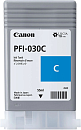 Картридж Canon PFI-030C голубой для imagePROGRAF TA-20, TA-30, TM-240, TM-340 (55мл)