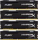 Память оперативная Kingston 64GB 2400MHz DDR4 CL15 DIMM (Kit of 4) HyperX FURY Black