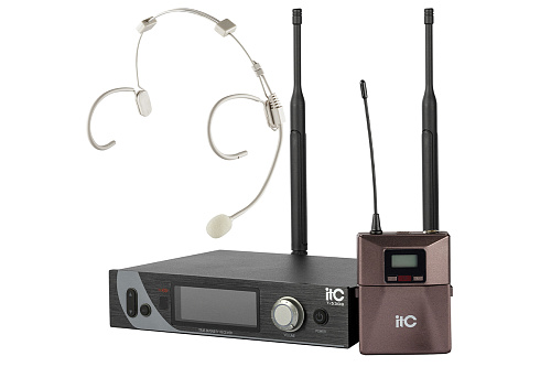 Радиосистема [T-530C] ITC, UHF одноканальная радиосистема с одним головным микрофоном. LCD дисплей. True Diversity. Одновременная работа до 6 каналов