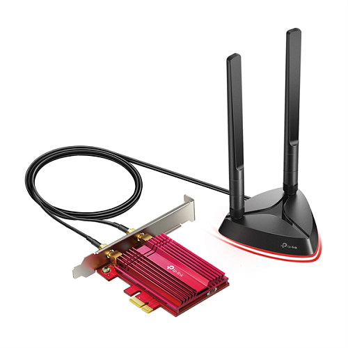 TP-Link Archer TX3000E, AX3000 Двухдиапазонный Wi-Fi 6 Bluetooth-адаптер PCI Express, до 574 Мбит/с на 2,4 ГГц + до 2402 Мбит/с на 5 ГГц, 2 антенны с