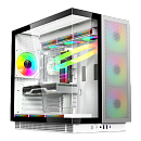 Корпус для ПК ACD Phantom 100 ATX, Type-C + 2XUSB3.0+HD audio combo, 4X120mm ARGB fans+Remote control, See View case, TG, Aluminum.