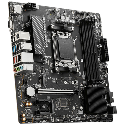 Материнская плата MSI PRO B650M-P B650, AM5, 4*DDR5, 1*PCIEx16, 2*PCIEx1, 2*M.2, 1*TypeC, 2*USB3.2Gen2, 4*USB3.2Gen1, 8*USB2.0, 4*SATA3.0, 2.5G, VGA,