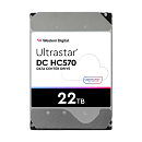 Жесткий диск WD Western Digital Ultrastar DC HС570 HDD 3.5" SATA 22Tb, 7200rpm, 512MB buffer, 512e (0F48155), 1 year