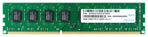Apacer DDR3 8GB 1600MHz DIMM (PC3-12800) CL11 1.5V (Retail) 512*8 3 years (AU08GFA60CATBGC/DL.08G2K.KAM)
