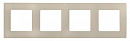 Рамка Legrand Etika 672514 накладная 4x ABS пластик слоновая кость