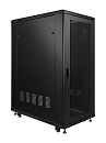 [W27U100R-M] Рэковая стойка Wize Pro [W27U100R-M] 19, 27U, 600х1000 мм, передняя и задняя двери металлические перфорированные, колеса, рэковые гайки: