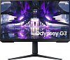 Монитор Samsung 27" Odyssey G3 S27AG320NI черный VA LED 1ms 16:9 HDMI полуматовая HAS Piv 250cd 178гр/178гр 1920x1080 165Hz FreeSync Premium DP 4.8кг