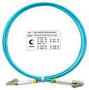 Патч-корд ВО Cabeus FOP-50-LC-LC-1.5m Шнур оптический duplex LC-LC 50/125 mm OM3 1,5м LSZH
