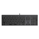 Клавиатура A4TECH Fstyler FX60, USB, серый [fx60 grey / white]