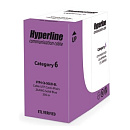 Hyperline UUTP4-C6-S23-IN-PVC-BL-305 (305 м) Кабель витая пара, неэкранированная U/­UTP, категория 6, 4 пары (23 AWG), одножильный (solid), с разделит