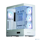 Корпус ZALMAN P50 DS WHITE, без БП, боковое окно (закаленное стекло), белый, ATX