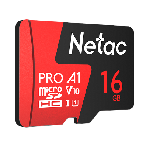 Netac P500 Extreme PRO 16GB MicroSDHC V10/U1/C10 up to 100MB/s, retail pack card only
