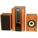 SVEN SPS-820, дерево {2.1, 2 сат. + сабвуфер,18 Вт + 2 х 10 Вт (RMS) , усил. - 20-20000 Гц, дерево}