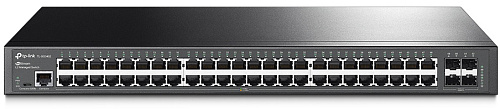 Коммутатор TP-Link Коммутатор/ Jetstream 48-port gigabit L2+ managed switch with 4-gigabit uplink ports, 48 10/100/1000Mbps RJ-45 port, 4 1000Mbps SFP slots