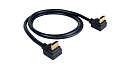 Высокоскоростной кабель HDMI Kramer Electronics [C-HM/RA2-3] с двумя угловыми разъемами, 0,9 м