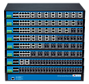Управляемый промышленный Gigabit Ethernet коммутатор 2 уровня, 22 x 100M RJ45, 2 x 100M оптика, 4 x 1G SFP, питание 100~240VAC/DC, монтаж в стойку 19″