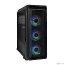 Exegate EX289023RUS Корпус Miditower ExeGate i3 NEO (ATX, без БП, 2*USB+1*USB3.0, HD аудио, черный, 3 вент. 12см с RGB подсветкой, контроллер + ПДУ, A