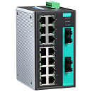 Коммутатор 14 x 10/100BaseTX, 2 x 100BaseFX (многомодовое оптоволокно), разъем ST, с расширенным диапазоном температур