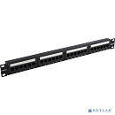 Exegate EX281080RUS Патч-панель UTP 19" 24 port кат.6 ExeGate разъём KRONE&110 (dual IDC), 1U, RoHS, цвет черный