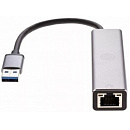 VCOM DH312A Переходник USB 3.0 -->RJ-45 1000Mbps+3 USB3.0, Aluminum Shell, 0.2м VCOM <DH312A>[4895182246843]